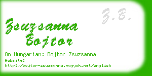 zsuzsanna bojtor business card